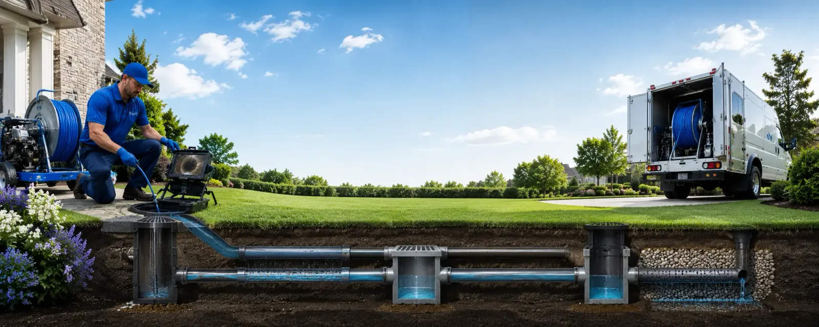 Outdoor drain cleaning information for Clatonia, NE